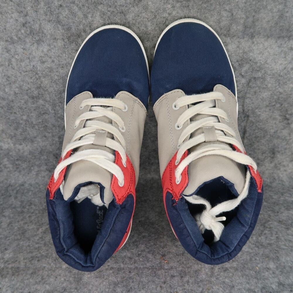 Cat & Jack Shoes Kids 4 Sneakers High Top Casual Comfort Active School Lace Up - Picture 7 of 15